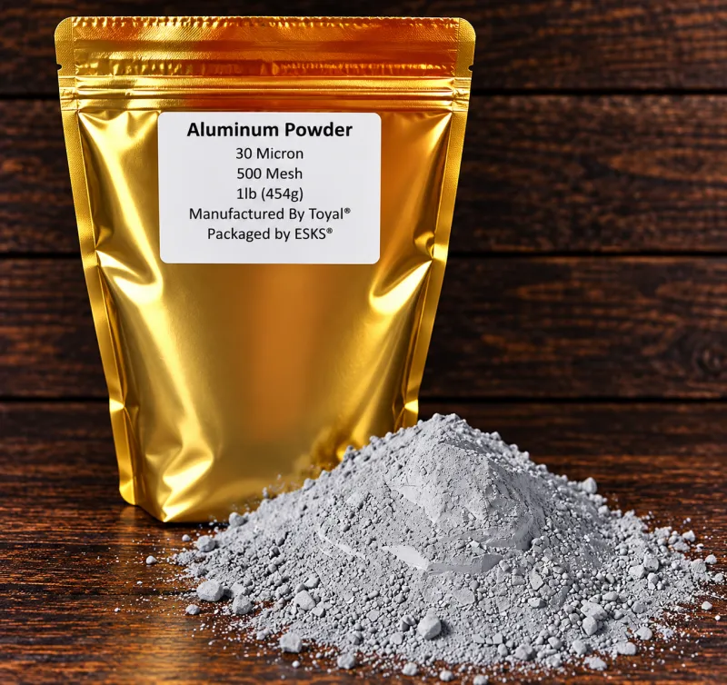 Aluminum powder and sulfur powder